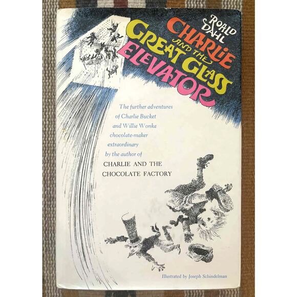 FIRST EDITION Charlie and the Great Glass Elevator Roald Dahl 1972 Hardback EUC! - Picture 1 of 9